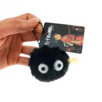 Llavero De Peluche Pequeño Con Bola De Carbón Negra Colgante Para Bolsas De Libros Estilo Coreano Regalo Para Niñas De 3-6 Años Relleno De Algodón PP - details 8