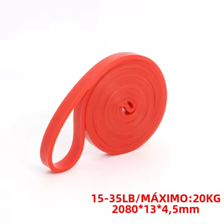 Banda De Resistencia De Látex Para Pilates Y Ejercicios De Fuerza Resistente Auxiliar De Agarre Para Deportes Y Entrenamiento De Fitness Equipo De Elasticidad Para Brazos Piernas Abdomen Y Espalda - 1