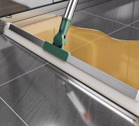 Cepillo De Limpieza Con Mango Largo Telescopio Mágico Escoba De Silicona Para Piso Y Ventanas Escobilla De Piso Para El Hogar Y Baño - details 1