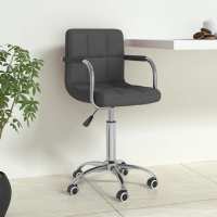 vidaXL Silla de oficina giratoria tela en color Gris oscuro/Negro/Gris claro y más | cómodas modernas ergonómicas para comedor cocina salón hogar - details 0