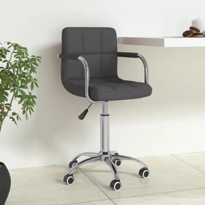 vidaXL Silla de oficina giratoria tela en color Gris oscuro/Negro/Gris claro y más | cómodas modernas ergonómicas para comedor cocina salón hogar - 1