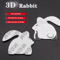 Emblema De Conejo Corre 3D Para VW Universal Adorno De Coche De Plata Cromo Estilo Dibujos Animados Para Maletero Acessorios De Coche - details 2