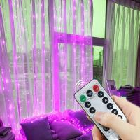 Guirnalda De Navidad Con Luces De Cuerda Para Dormitorio Y Cortinas Control Remoto USB Decoración De Hogar Para Año Nuevo 2025 Regalos De Navidad Árbol De Navidad - details 5