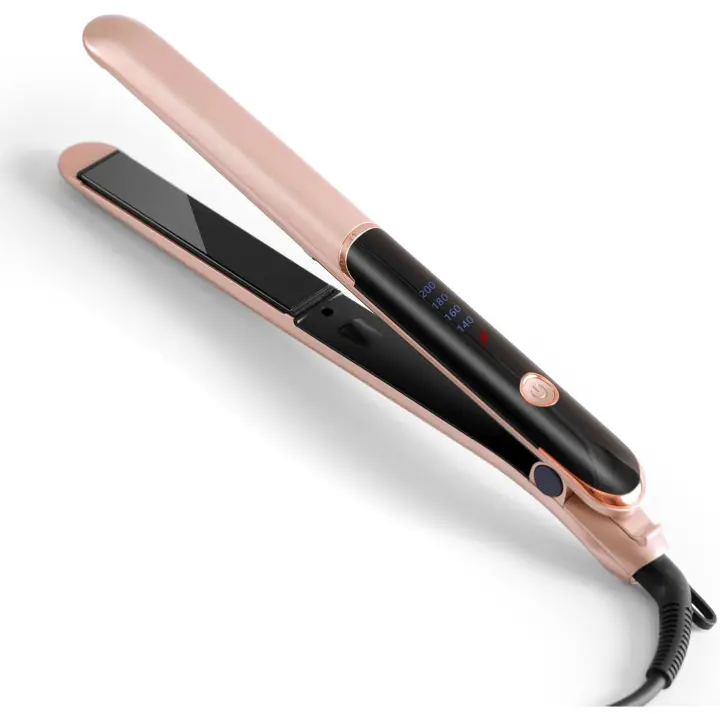 Planches del Melo, Alisador de Cabello profesional iónico de Cerámica, Plancha de Melo Calentamiento de 30s, Adjustable Temperature de 4 NIVeles 140 ℃-200 (Gold) - 1