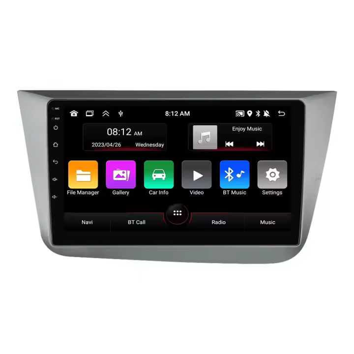 NaviFly Radio Para Coche Carplay Android Auto Para Seat Altea 2004-2015 Multimedia GPS 2din Navegación Con Soporte Para Control Del Volante Y WiFi - 1