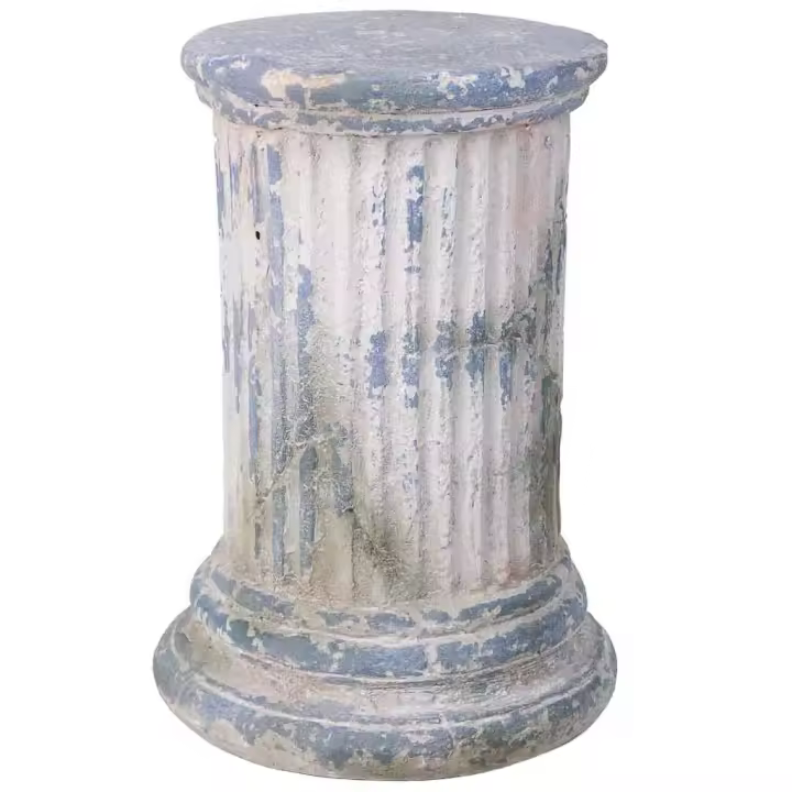Columna decorativa color piedra, 27x27x38h cm - 1