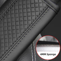 Almohadilla De Cinturón De Seguridad De Cuero PU Para Coche Cubierta De Hombro Transpirable Protección Accesorios De Automóvil Interior - details 2