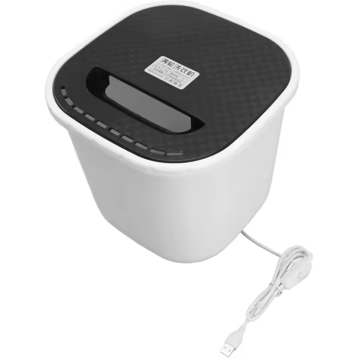 Mini lavadora portátil de centrifugado bidireccional para ropa interior. Compacto para apartamentos, dormitorios y hogares. - 1