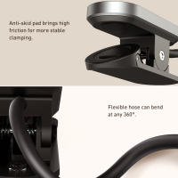 Lámpara De Escritorio Baseus LED Con Clip Iluminación LED Para Lectura Y Noche Luz De Noche Recargable Por USB Control Táctil Sin Etapas - details 16