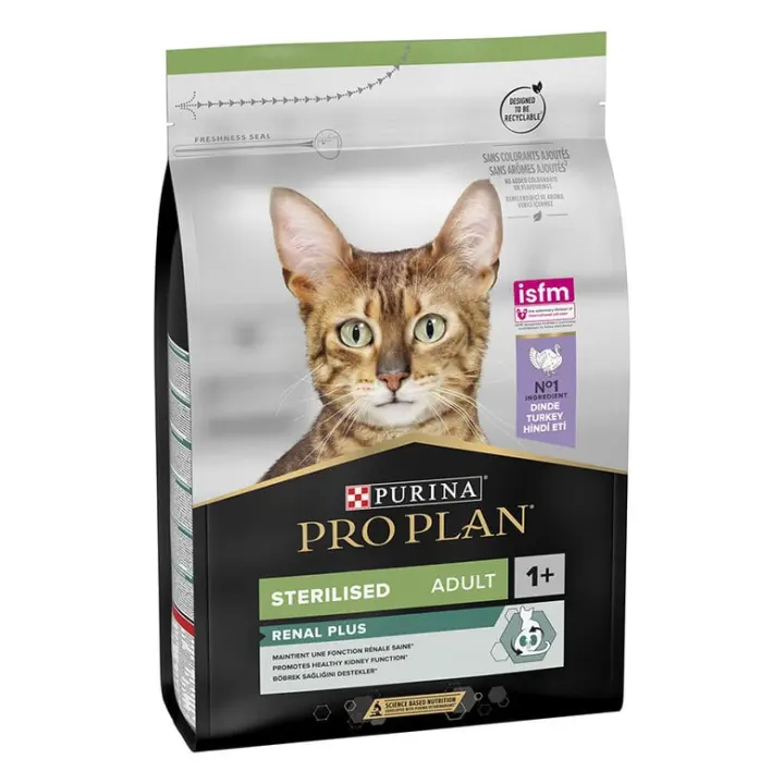 Pienso PURINA PRO PLAN STERILISED PAVO - Para Gatos Esterilizados - 400g - 1,5Kg - 3Kg- Pienso Gatos Esterilizados. Renal Plus - 1