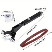 Adaptador De M10 Para Mezcladora a Angulo a Taladro Sandía Kit De Adaptador De Cinta De Lijado Conversor De Mezcladora a Taladro - details 1