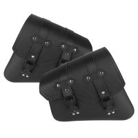 Bolsas De Silla Universal Para Motocicleta De Cuero PU Con Portabotellas Impermeable Para Café Racer Equipaje De Cruzer Custom - details 2