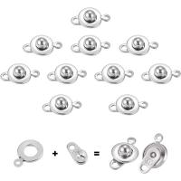 20pcs De Cerraduras De Encaje De Acero Inoxidable 304 Botón De Snap Clavija De Bola Y Succión Para Collar Pulsera - details 2