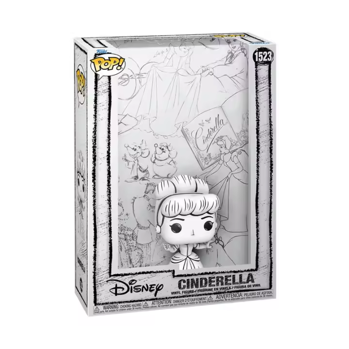 La Cenicienta POP! Comic Cover Vinyl Figura Sketched- Cinderella 9 cm - 1