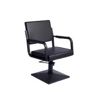 Silla de peluquería Negra con Base Cuadrada y Bomba hidráulica en Negro - details 0
