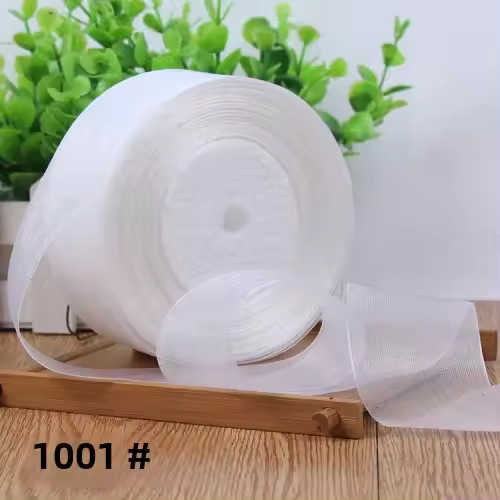 Cintas De Organza Blancas Transparentes Para Regalos Y Decoración De Navidad Y Bodas 12/15/20/25/40mm 50 Yardas - 1
