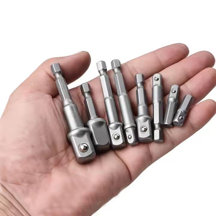 Adaptador De Destornillador 1/4'' Rosca Hexagonal Para Destornillador De Impacto 1/2'' 3/8'' Adaptador De Punta Cuadrada Para Herramientas Manuales - 1