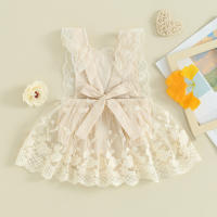 Bodysuit De Verano Para Bebés Niñas Lioraitiin Con Encaje Floral Estilo off Shoulder Ropa Infantil Recién Nacidos 0-24M - details 10