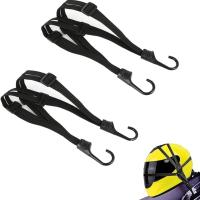 Cordón Elástico De Bungee Para Casco De Motocicleta Con 2 Gancho Tamaño 24 "/60cm Y 35.4"/90cm Correa Retráctil Para Equipaje - details 0