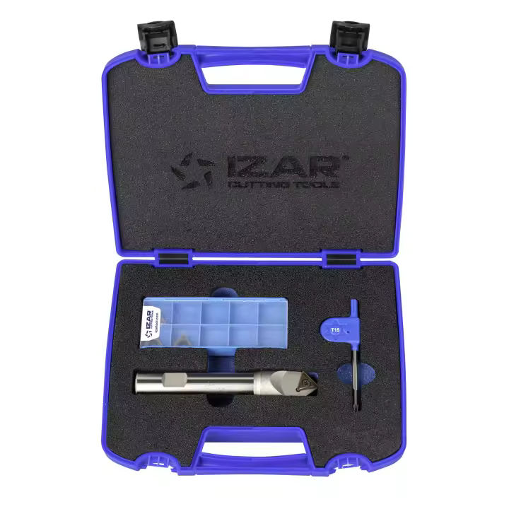 Portaplaquitas IZAR  Punteado 90º Plaquita Triangular - 8432 - Set Ref. 8432-8475-3 Pcs. - 1