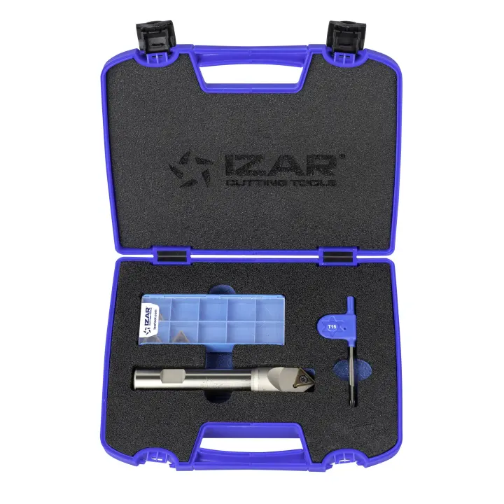 Portaplaquitas IZAR  Punteado 90º Plaquita Triangular - 8432 - Set Ref. 8432-8475-3 Pcs. - 1