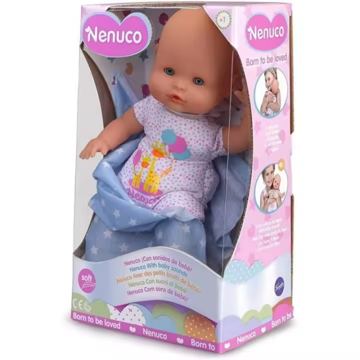 Nenuco Recién Nacido Muñeca Infantil con Sonidos de Famosa - 1