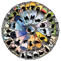 50PCS Pegatinas De Mano Meow Para Cuaderno DIY Resistente Al Agua Adhesivo De Plástico Para Imagenes De La Imaginación - details 0