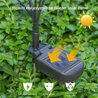2pcs Luz Solar De Medusa Para Exterior Lámpara LED De Fibra Óptica Para Jardín Villa Lawn Camping Impermeable Iluminación De Camino - details 2