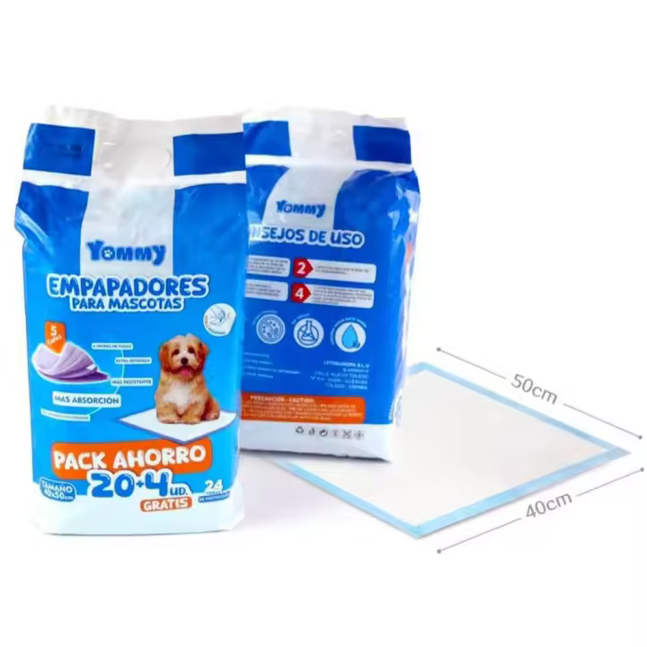 Empapadores Perros ] Almohadillas Higiénicas Super Absorbentes40 x50 60 x60 60x90 cm, Empapador para Perros Toallitas de Entrenamiento Desechables Protector Cama Cachorros Anti Olor - 1
