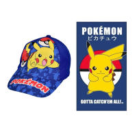 pokemon pikachu pack gorra de nino+pokemon pikachu toalla microfibra para play 70*140cm - details 7