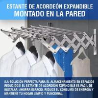 Adrian Retractable Clothesline 44/59.5/60 cm - Foldable wall-mounted clothesline for indoor and outdoor use, suitable for all types of clothing - details 2