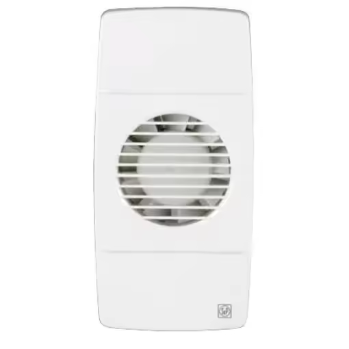 S&P - Extractor de pared EDM80 L 10 cm para baño y cocina, caudal 80 m³/h, silencioso a 33 dB, color blanco - 1