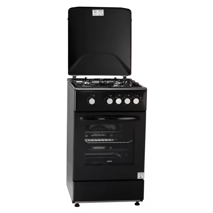Cocina de Gas MPM Negra con Eficiencia Energética A+++ - 1