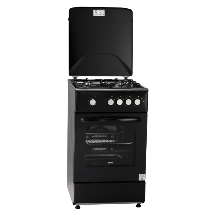 Cocina de Gas MPM Negra con Eficiencia Energética A+++ - 1