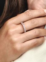 Pandora - Anillo de eternidad Sparkling Row - Baño de Gold Rose de 14 K - details 3