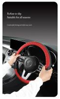 Nueva Funda Para Volante De Coche a Cuadros Cómoda Y Resistente Al Desgaste Antideslizante Fácil De Limpia Universal Para Todas Las Estaciones - details 1
