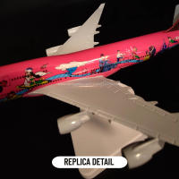 Modelo De Avión De Metal a Escala 1:250 JAL 50TH B747 Replica Para Oficina Y Hogar Miniatura De Arte Para Niños Juguete Antiestrés Para Niños - details 4