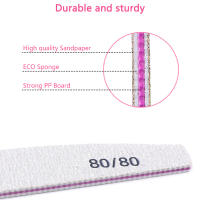 Set De 10 Piezas De Archos Para Uñas Doble Cara Para Manicura Con Papel De Herramientas De Limpieza Curva 100/180 Y 80/80 - details 4