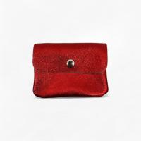 Cartera Elegante, brillante de Cuero Granulado，monedero,tarjetera  Para Mujer,piel auténtico,hecho en italia - Ultra Ligera, Suave y Práctica | BlingBling para fiesta ,super chic ,2 Compartimentos + Bolsillo con Cremallera | ,Varios Colo - details 5