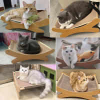 Alfombrilla De Rasguño Para Gatos Hecha De Madera Resistente Y Desmontable Con Cama De Descanso Para Gatos Juguete De Moler Para Gatos Y Gatitos - details 6