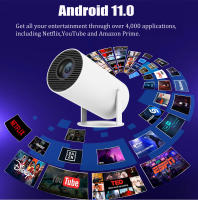 Proyector DITONG Hy300plus 4K Android 11 Dual Wifi6 250 ANSI Allwinner H713 BT5.0 1280*720 Enfoque Electrónico Para Cine En Casa - details 8