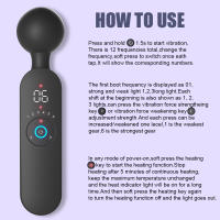 Masajeador Eléctrico De Poderoso Para El Cuerpo Con Pantalla Digital Adecuado Para El Cuello Hombro Espalda Alivio De La Contractura Muscular Recuperación Después Del Ejercicio - details 5