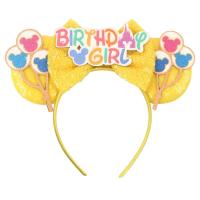 Diademas De Cumpleaños Para Niños Con Lentejuelas Y Largas Cuentas Estilo Mickey Y Minnie Adornos Para Fiestas Decoraciones De Cabeza Lindas Con Abrazaderas Para Orejas - details 2