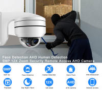 Cámara Analógica PTZ Zoom 12X Exterior Con Visión Nocturna 5MP Para Seguridad CCTV Wired Compatible Con Sistema DVR 4K AHD NINIVISION - details 0