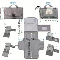 Cambiador de pantalones portátil pad para bebé recién nasido PAD Caja de cambios con toallitas Inteligentes Bolsa impermeable Viaje Caja de cambiosKit - details 6