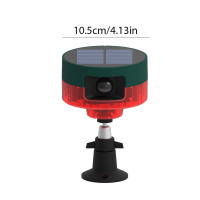 Repellente De Animales Grabable Repelente Solar De Pájaros Con Control Remoto Y Luz Destellante Para Granjas Jardines Frutales - details 21