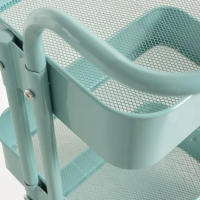 ORION91 CARRO RESISTENTE METALICO CON RUEDAS MULTIUSOS COLOR VERDE 82,5 x 40 cm – SpazioLuzio - details 0