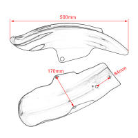 Fender Atrás De Motocicleta Guardabarros ABS Plástico Protector Para Harley Sportster 883 Café Racer Motocross Accesorios - details 1