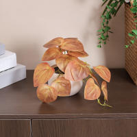 1PC Simulada Planta En Maceta Para Decoración De Oficina Negocios Foyer Jardín Floral Decoración De Hogar Estilo Vínculo - details 12
