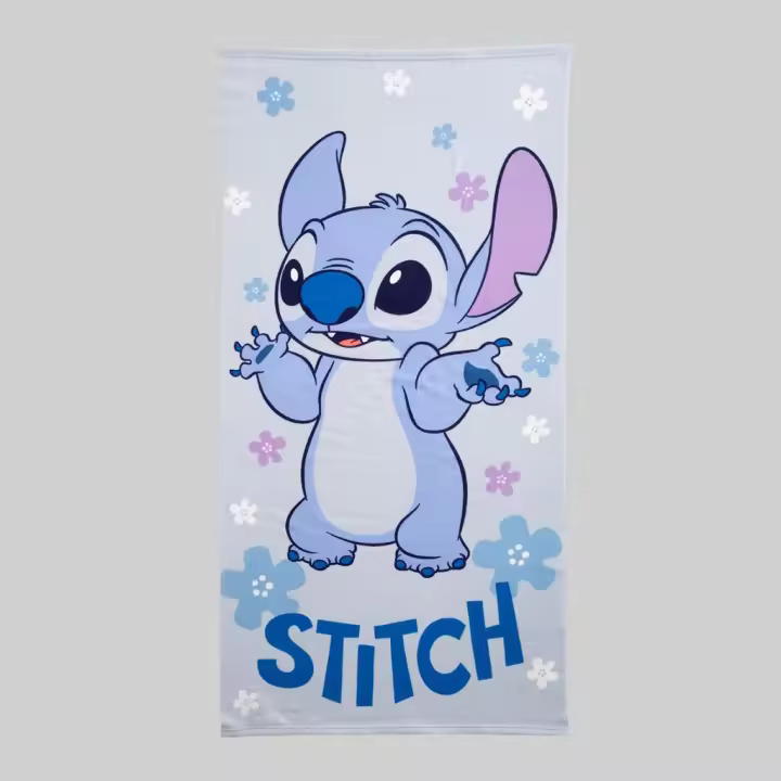 Toalla de Playa Estampada Lilo&Stitch, Modelo Blue, Color Azul, 70x140cm, Disney - 1